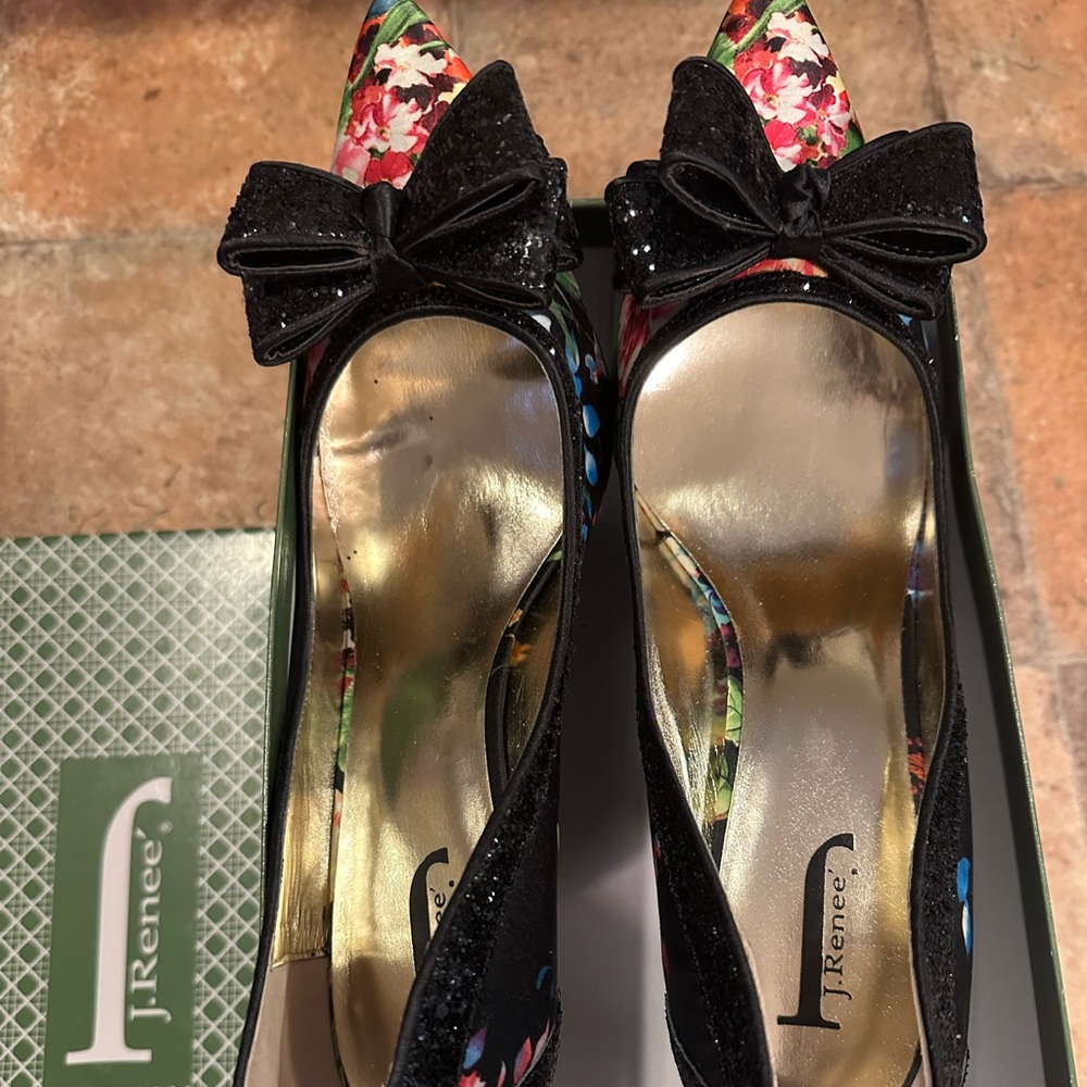 Floral Print Heels